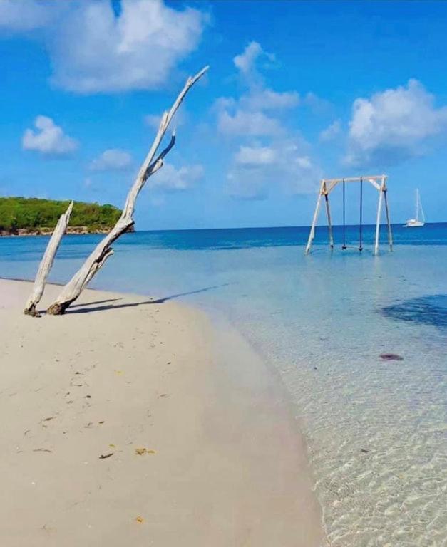 - Les Pieds Dans L'Eau A 50M De La Plage, Cote Mer Caraibe - Domaine De L'Anse Caritan - Sainte-Anne - מראה חיצוני תמונה